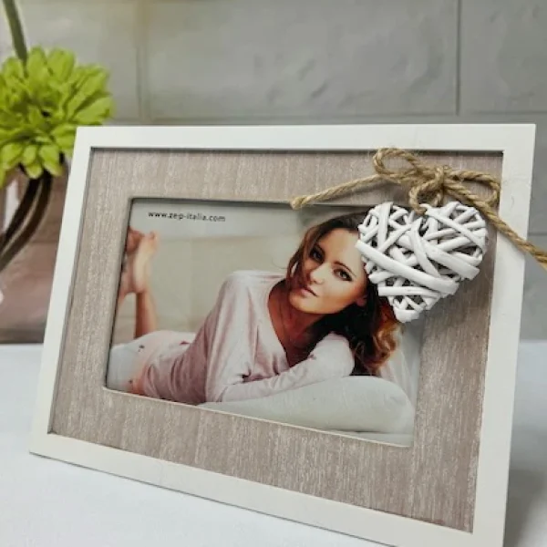 Marco Corazón madera