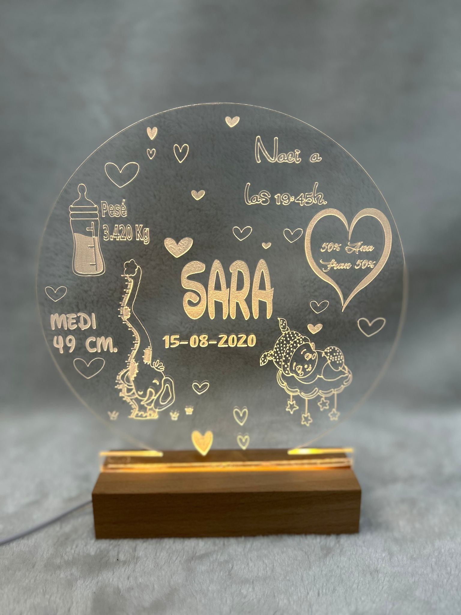 Lampara led natalicios