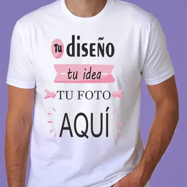 Camiseta personalizada – ¡Diseña la tuya con foto, texto o ilustración!