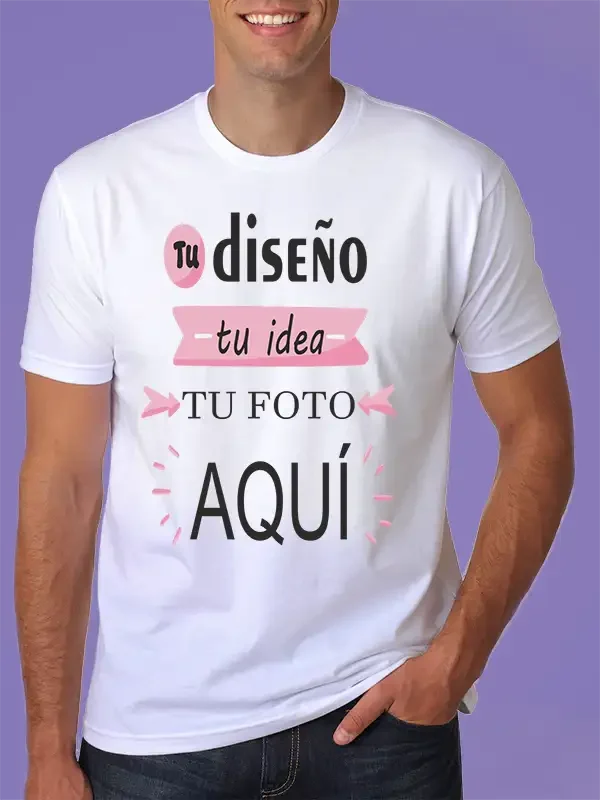 Camiseta personalizada – ¡Diseña la tuya con foto, texto o ilustración!