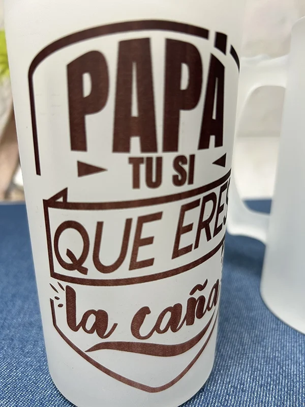 Jarra de Cerveza "Papá tu si eres la caña"