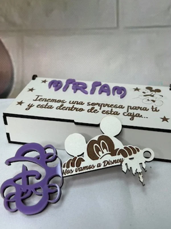 Llave nos vamos a Disney con caja