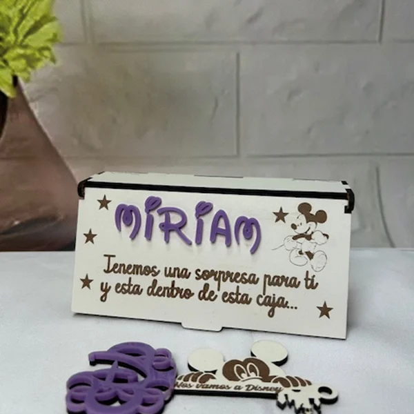Llave nos vamos a Disney con caja