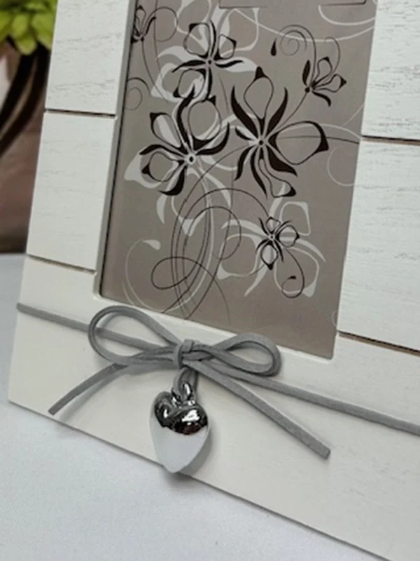 Marco Corazón plateado