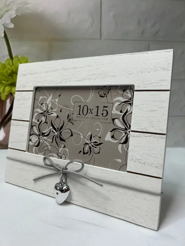 Marco Corazón plateado