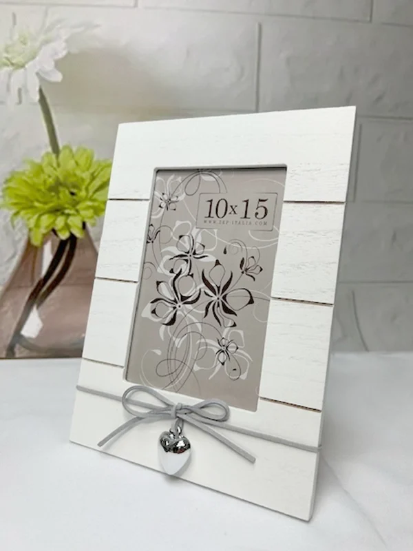 Marco Corazón plateado