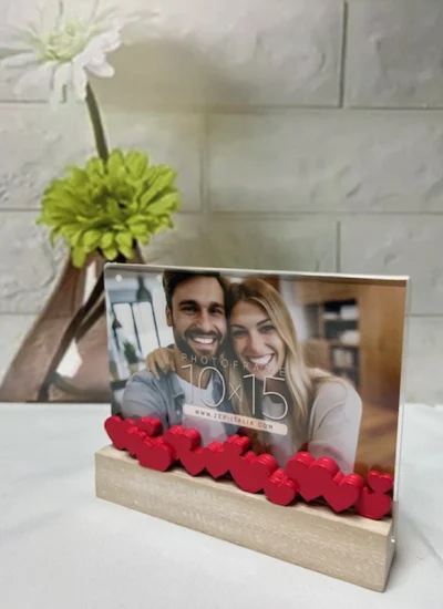 Marco corazones rojos metacriulato horizontal-impressionregalos