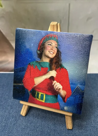 Mini lienzo con caballete-impressionregalos