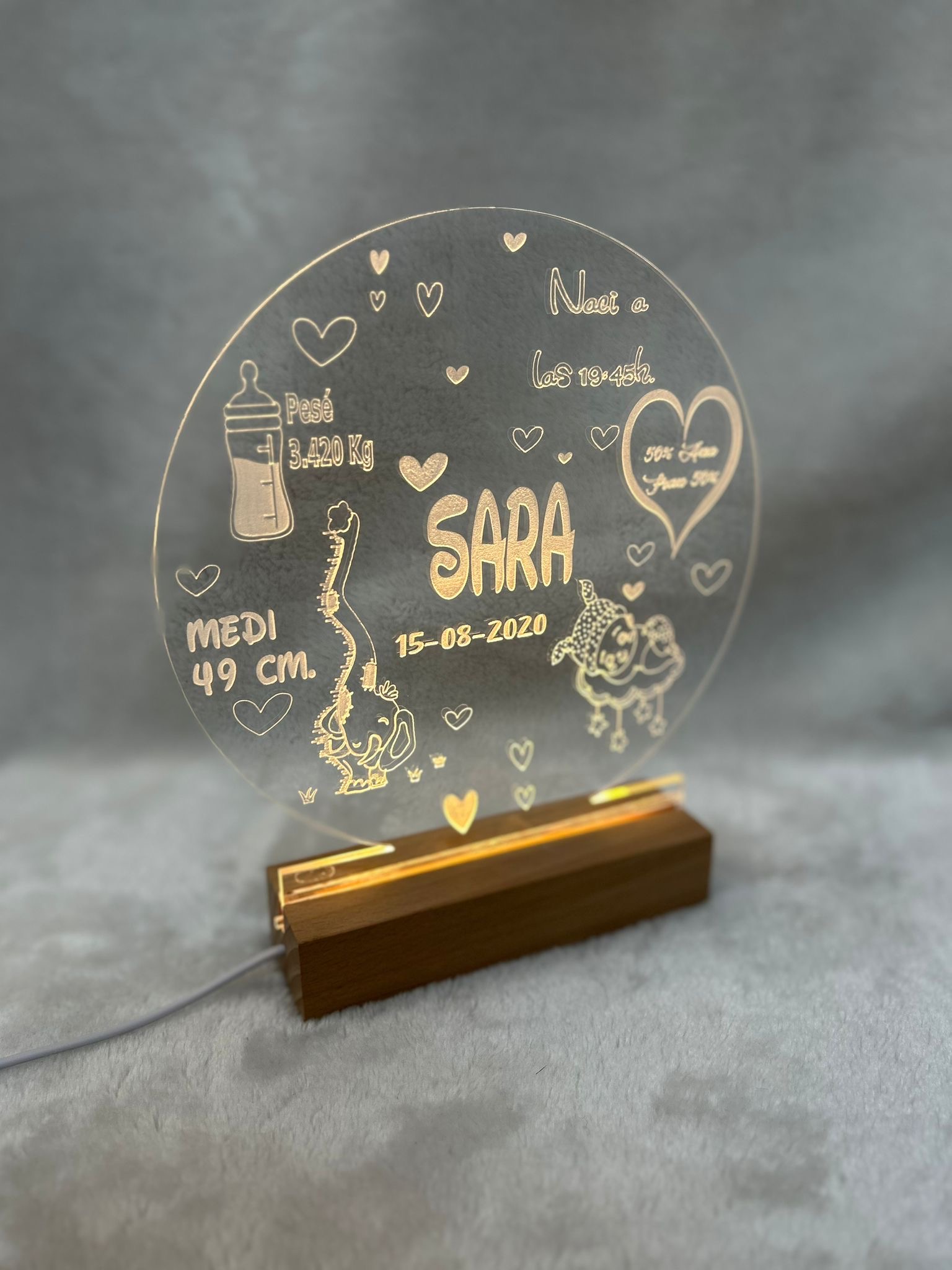 Lampara led natalicios