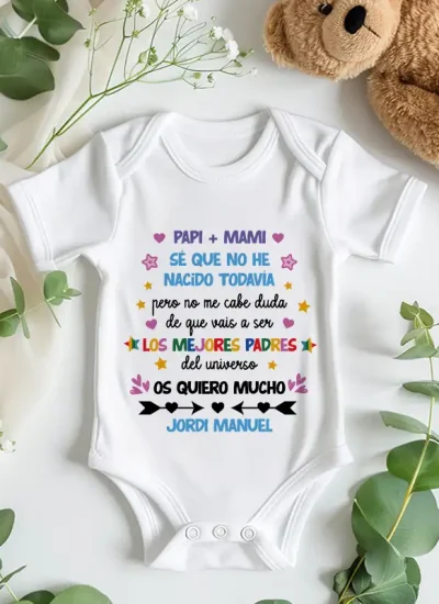 Body vais a ser los mejores padres personalizado con nombre-Impression regalos