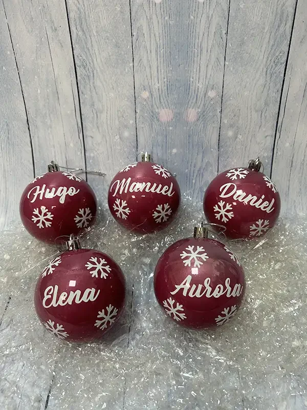 Bolas de Navidad personalizadas con nombre