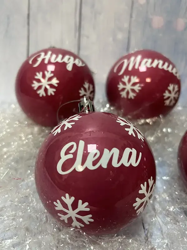 Bolas de Navidad personalizadas con nombre