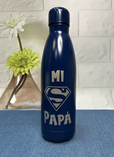 Botella-agua-super-papa-garada-laser-impression pedidos