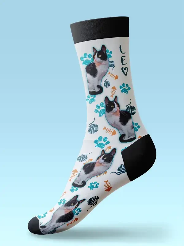 Calcetines personalizados de gato