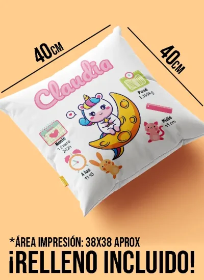 Cojín nacimiento unicornio personalizado-impression regalos2