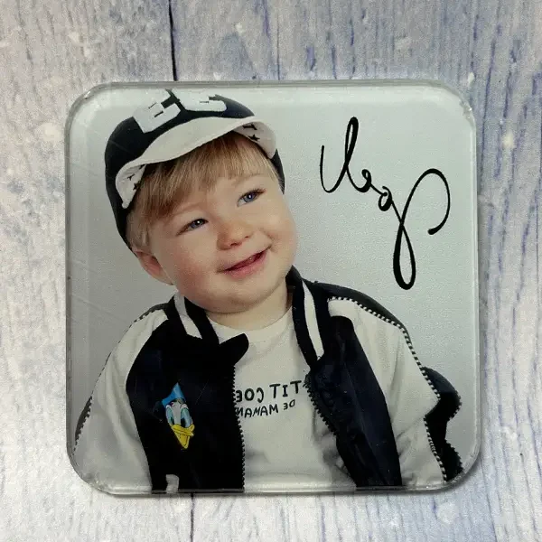 Imán con fotografía en metacrilato