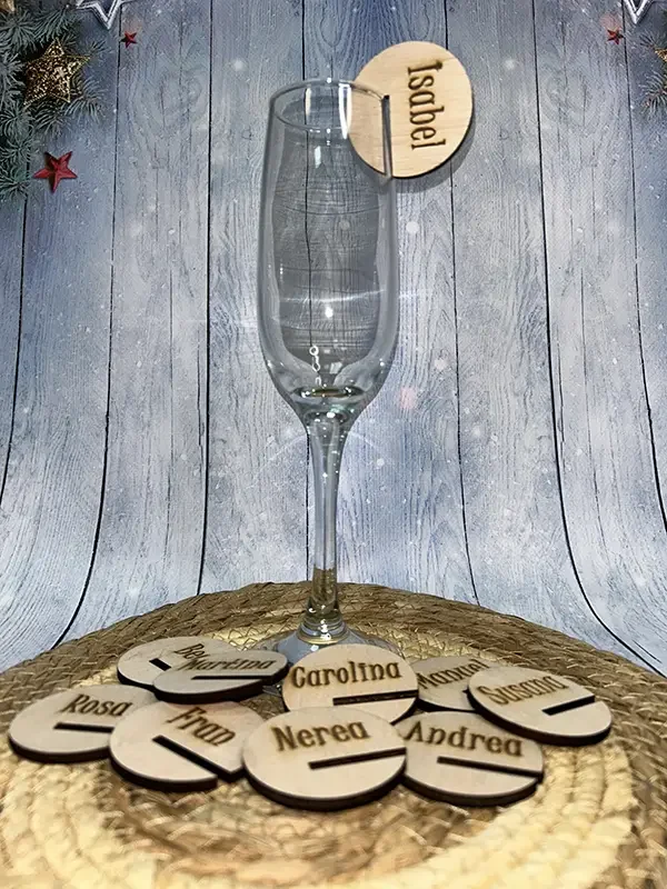 Marcasitios de madera para copas