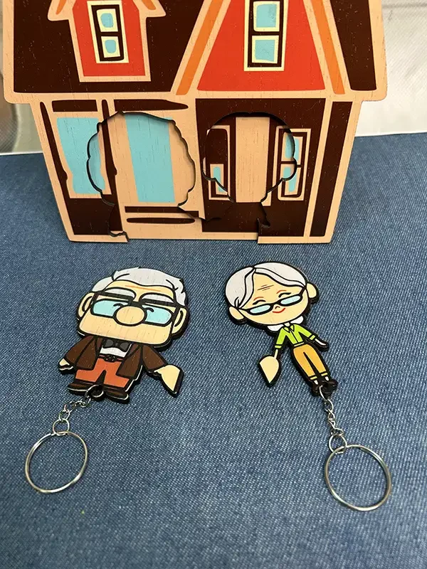 Portallaves UP y llaveros de Carl y Ellie