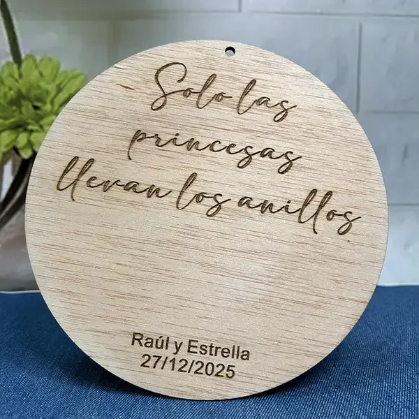 Placa de madera para alianzas