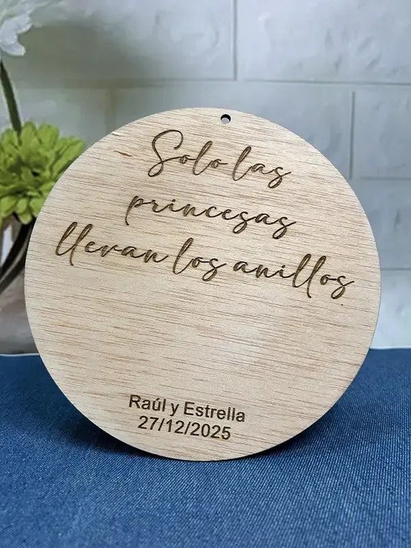 Placa de madera para alianzas