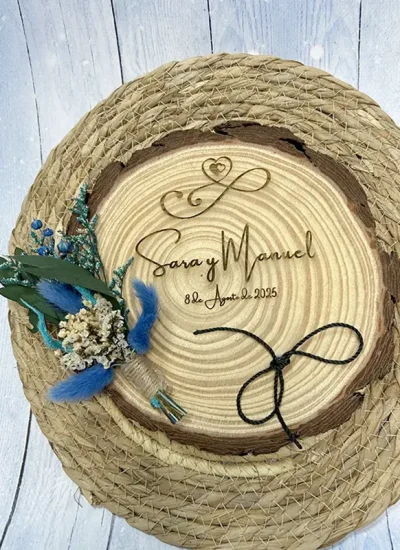 Rodaja-madera-grabada-laser-boda-alianzas-flores-secas-arbol-impressionregalos