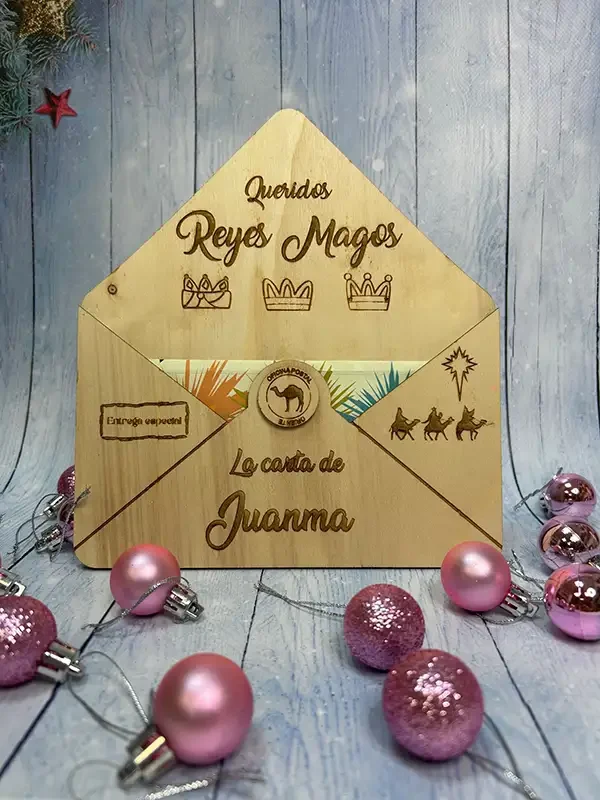 Sobre para carta Reyes Magos y Papá Noel