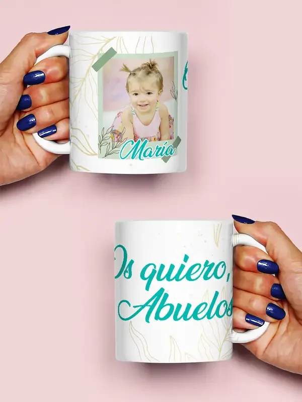 Taza polaroid "Os quiero"