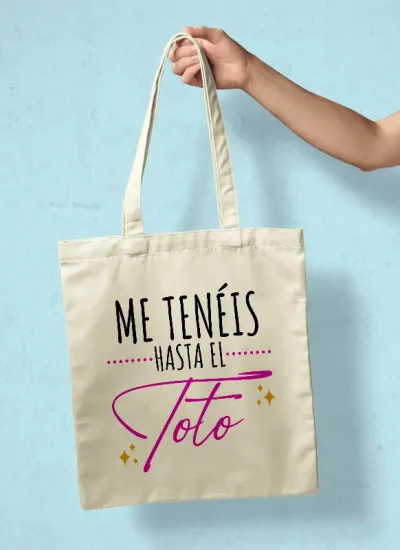 Totebag hasta el toto-impression regalos