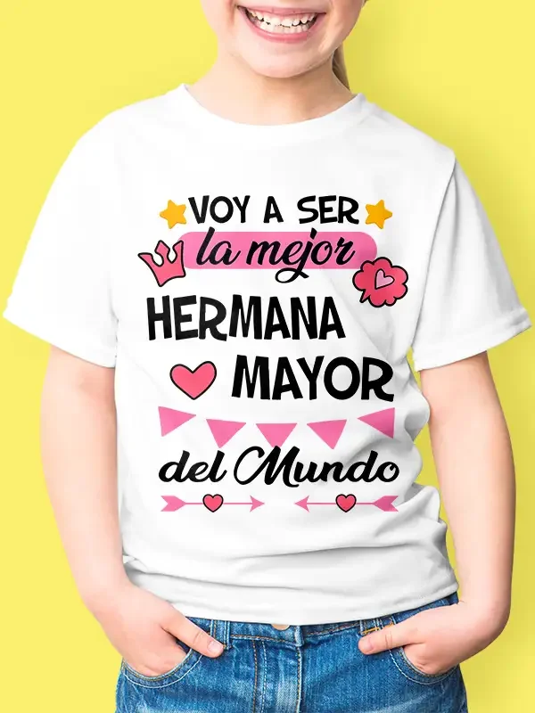 Camiseta para la futura mejor Hermana Mayor