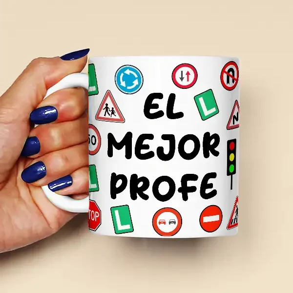 Taza "El mejor profe de autoescuela"