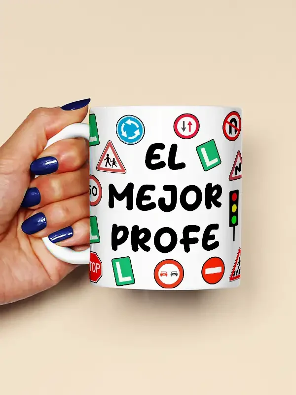 Taza "El mejor profe de autoescuela"