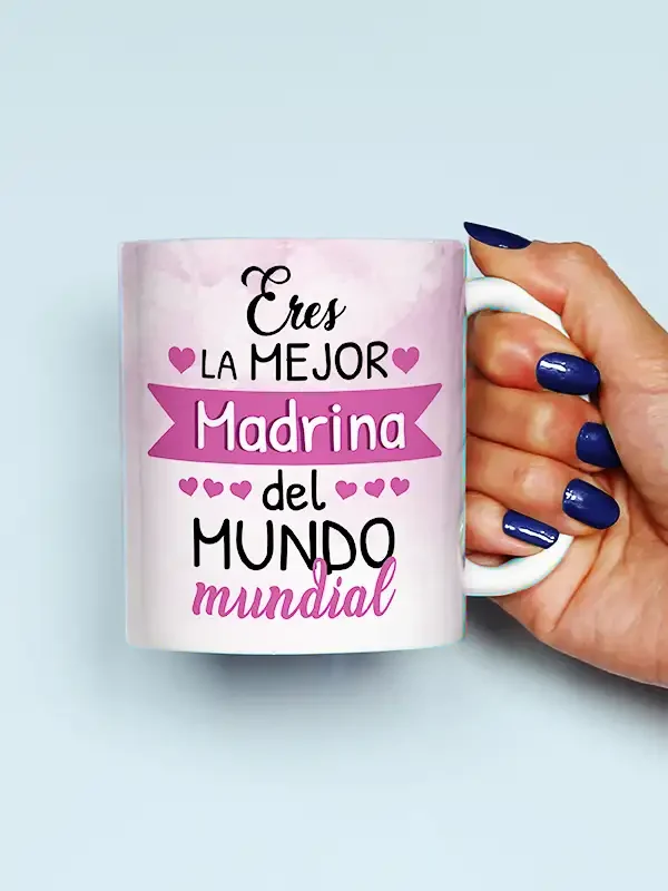Taza "Eres la mejor madrina del mundo"
