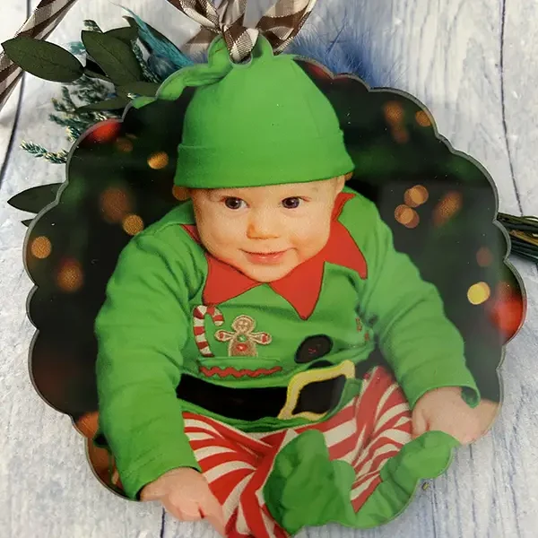 Bola Navidad metacrilato con foto