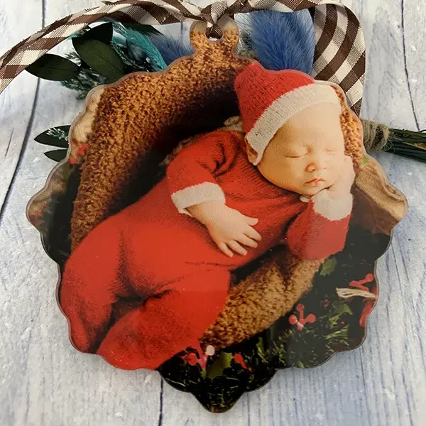 Bola de Navidad metacrilato con foto