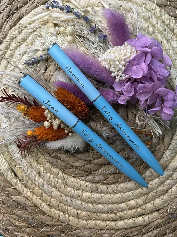 Pack bolígrafo grabados en laser