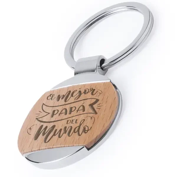 Llavero de madera grabado en laser