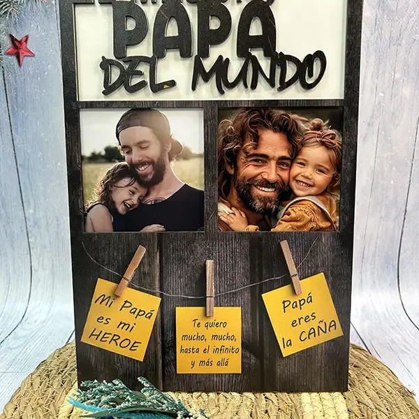 Marco personalizado "El mejor Papá del mundo"