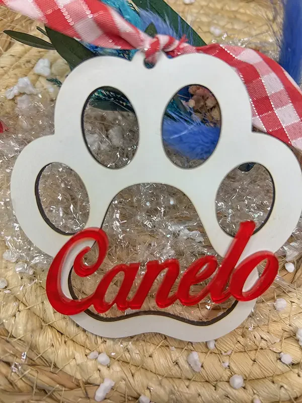 Bolas de Navidad huella