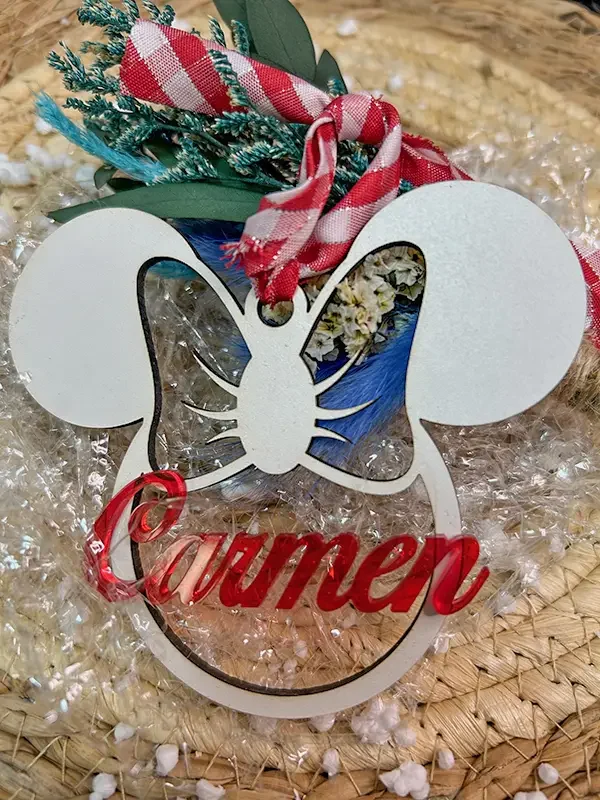 Bolas de Navidad ratoncita