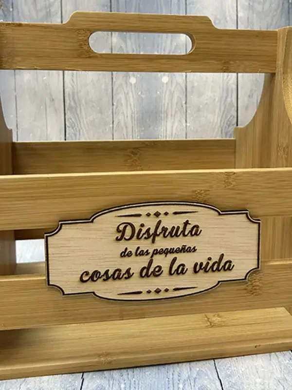 Caja porta cerveza con mensaje